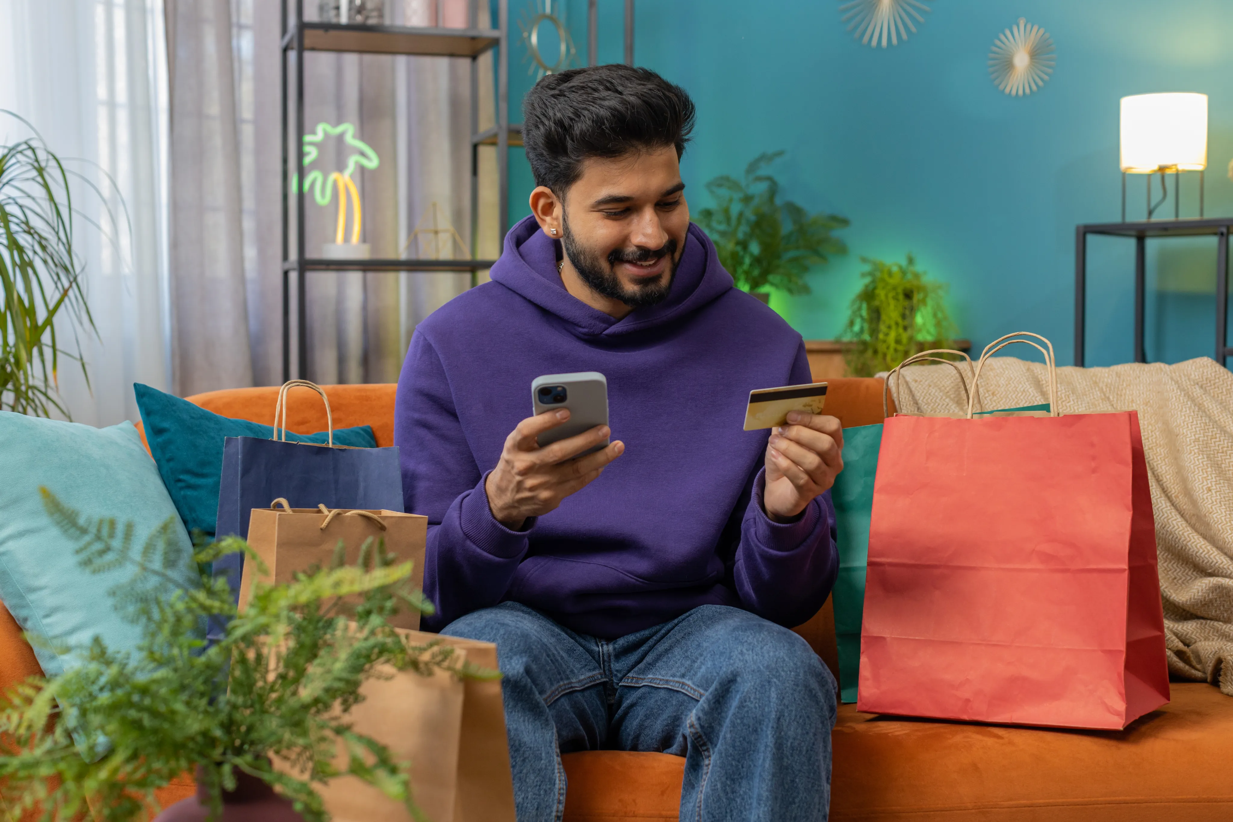 Customer linking card on mobile