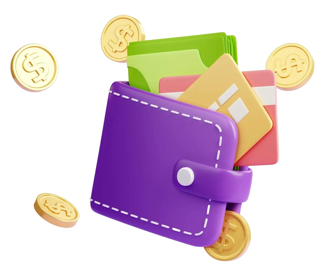 Smartphone showing JinglePay wallet interface with coins